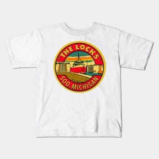 Soo Michigan Soo Locks Kids T-Shirt